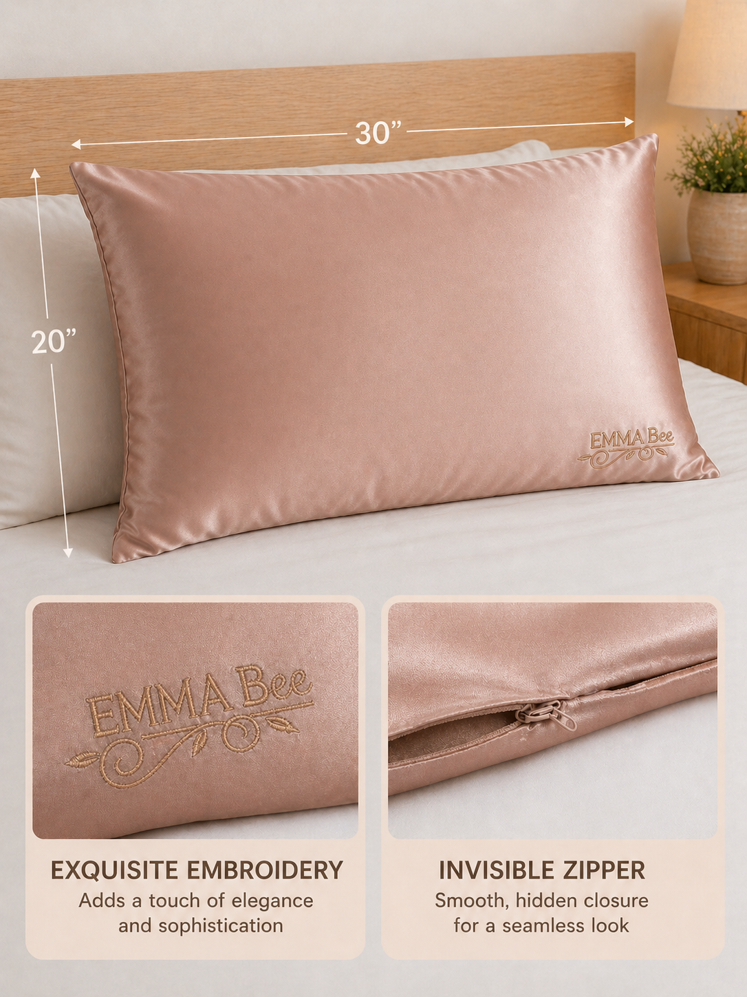 100% Mulberry Silk Pillowcase Gift Set