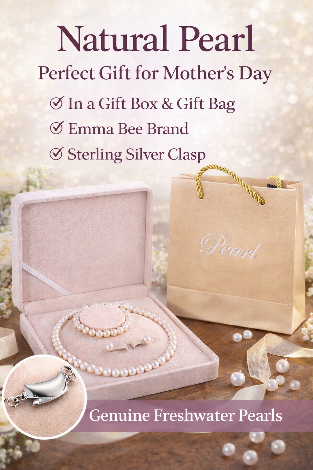 Freshwater Cultured Pearl Necklace Set