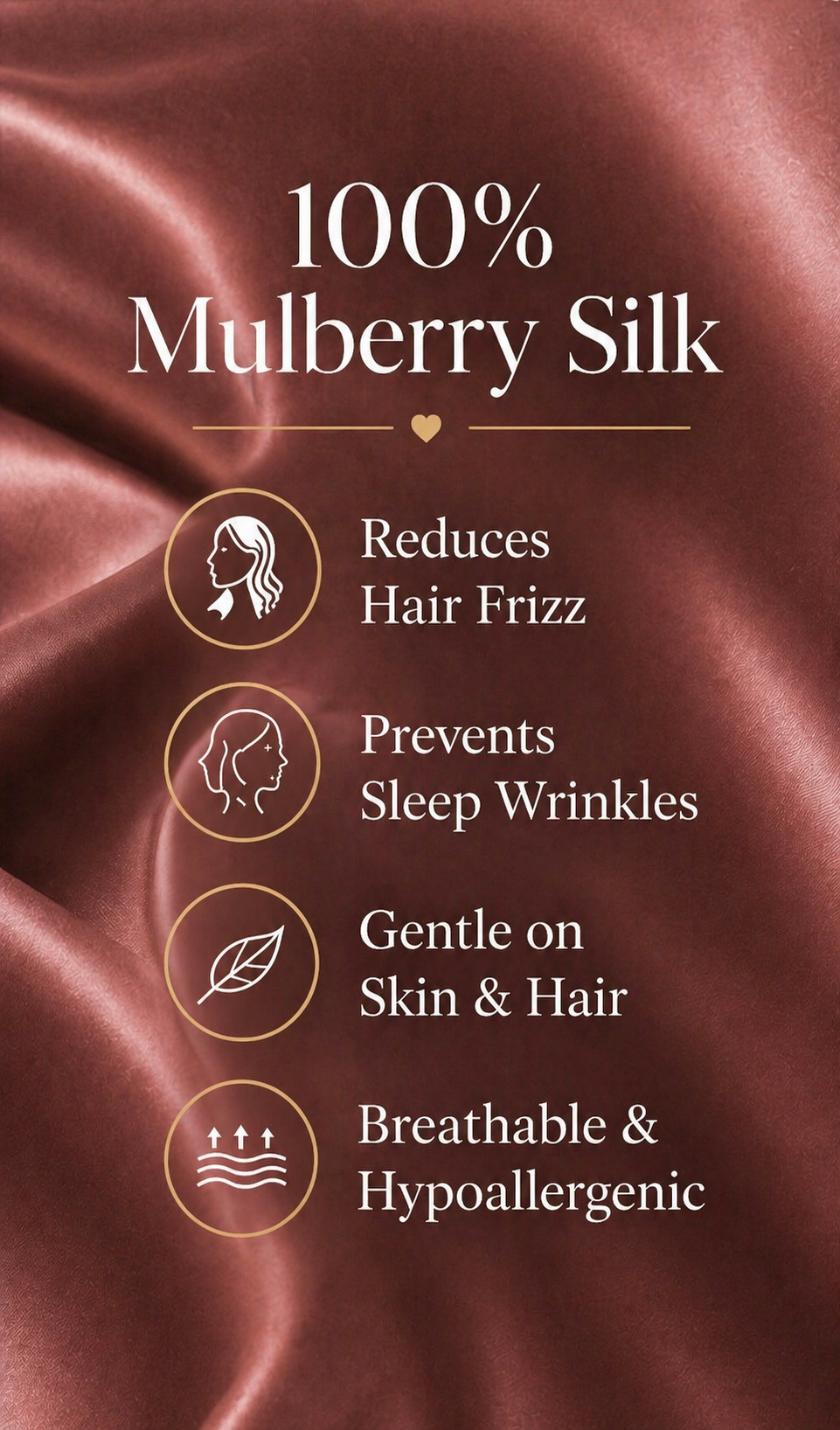 100% Mulberry Silk Pillowcase Gift Set